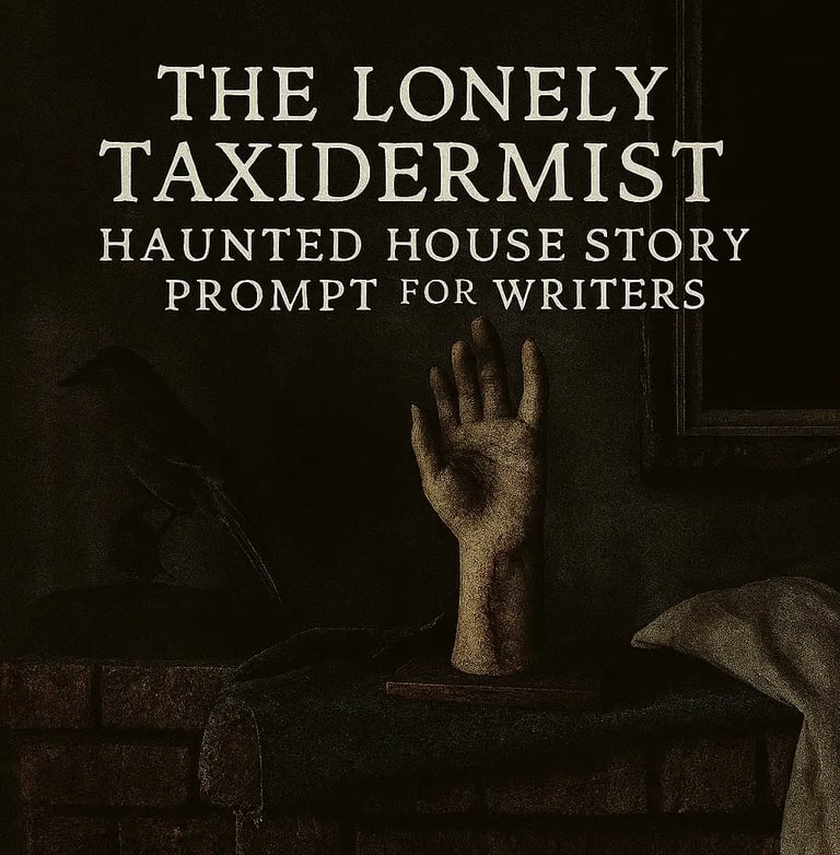 The Lonely Taxidermist — haunted house story prompt; preserved taxidermy hand on an aged mantel