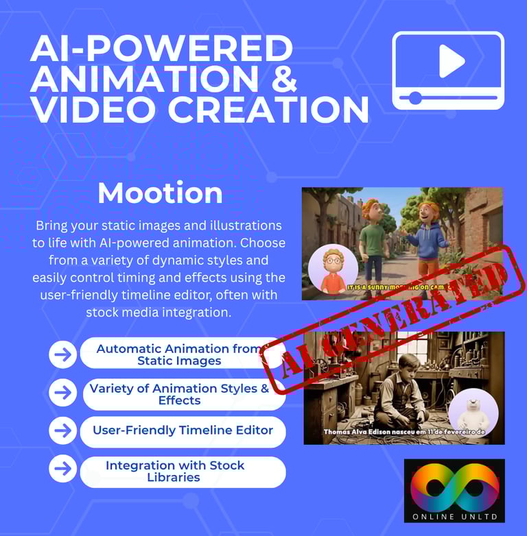 Mootion AI video editor