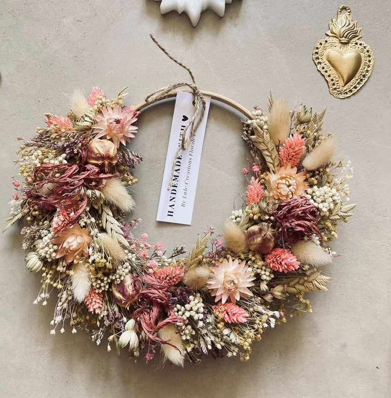 couronne fleurs séchées Lulé Créations Florales