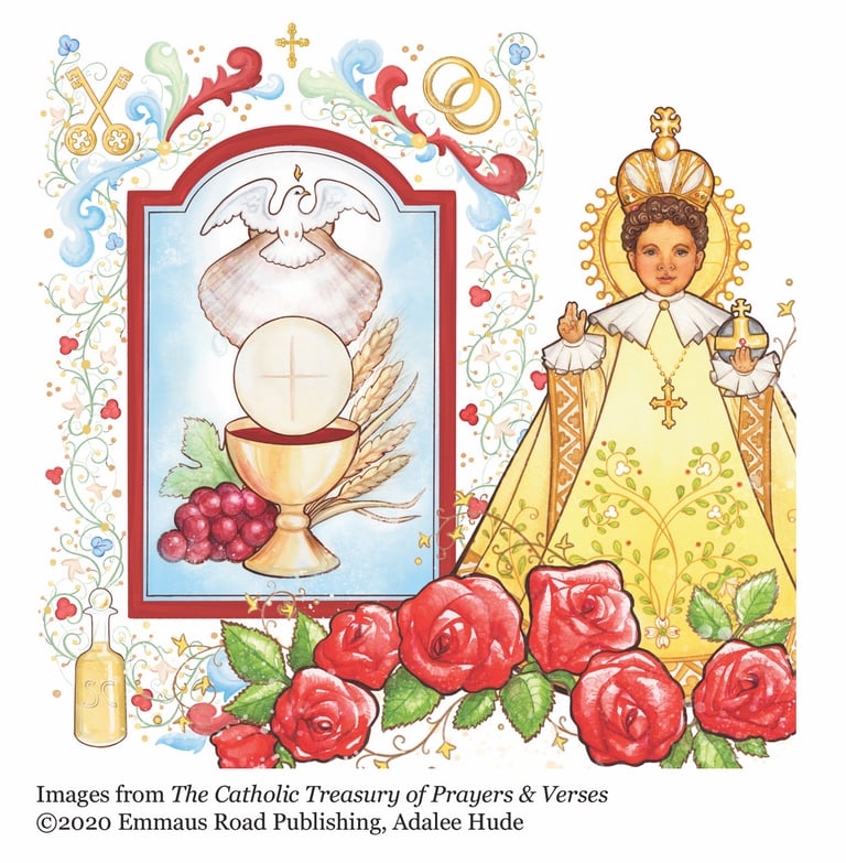 Catholic Treasury of Prayers and Verses Art