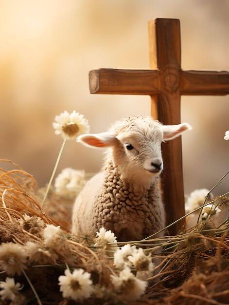 lamb and cross