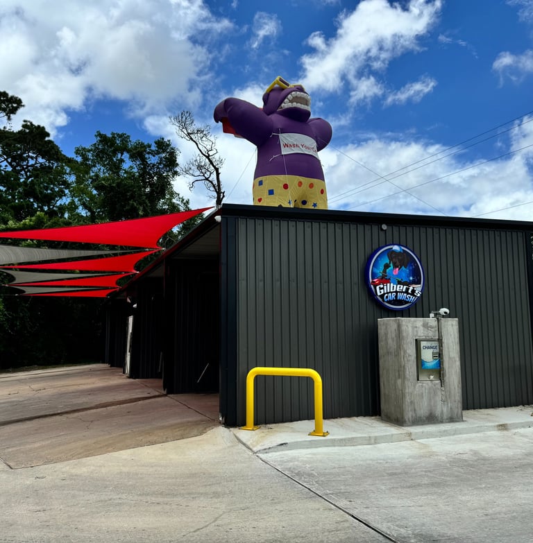 Car wash inflatable gorilla 