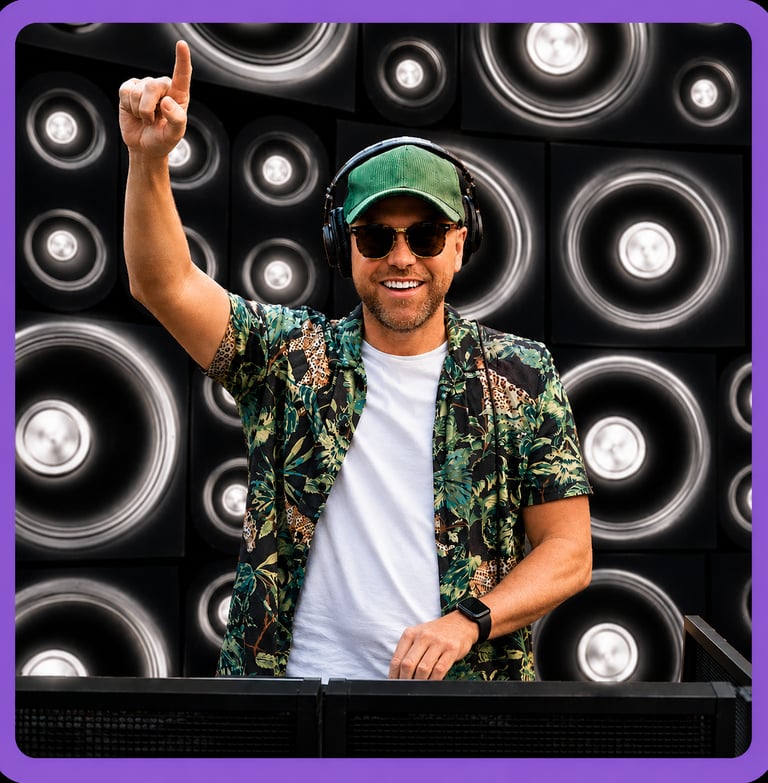 DJ Funkomatic - Ibiza house music DJ for weddings and events in the Midlands