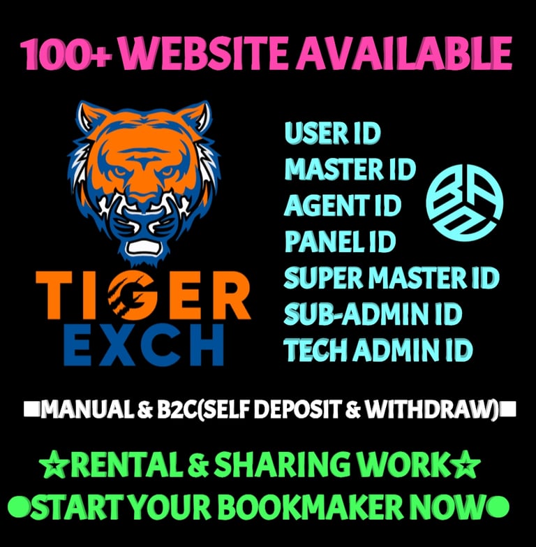 Tiger Exch Betting ID: भारत का नंबर 1 विश्वसनीय Master और Admin ID प्रोवाइडर – पूरी जानकारी