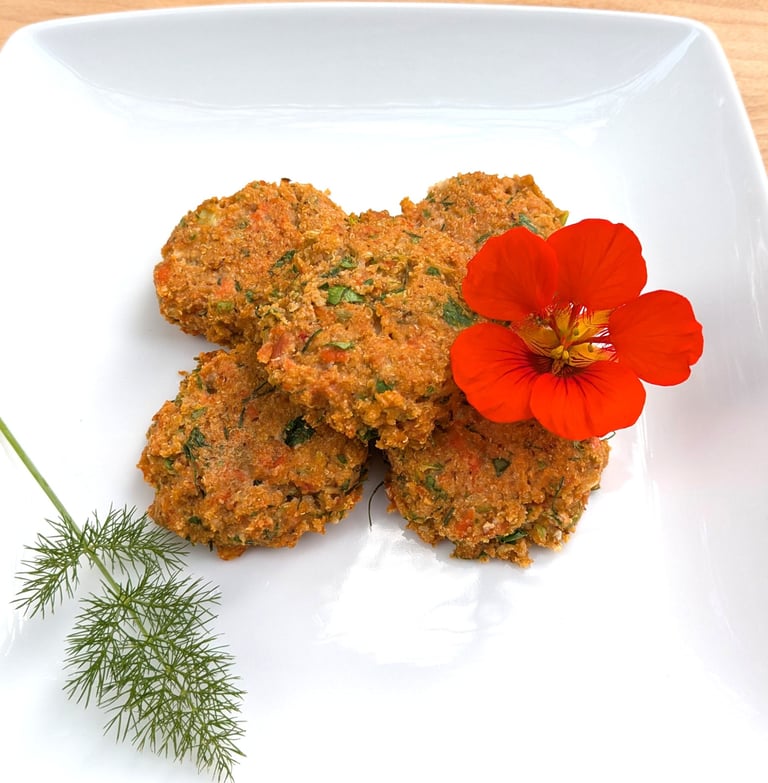 Salmon & quinoa cakes with herbs. Gluten-free cooking workshop portland clackamas oswego oregon city