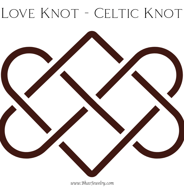 Love Knot Celtic Knot Variations Infographic by Bhav Spiritual Jewelry