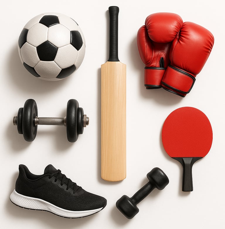 Sports goods and fitness equipment made in Pakistan
