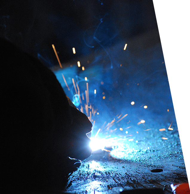 welding in a dark room