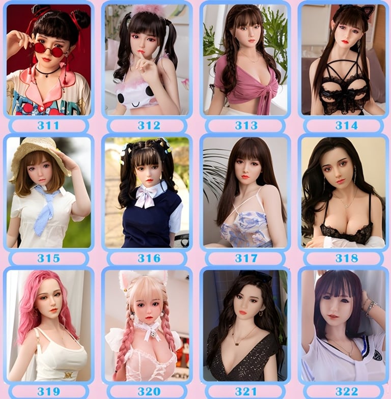 visages poupée réaliste silicone DDF