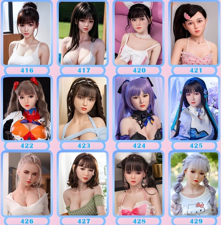 visages poupée réaliste silicone DDF