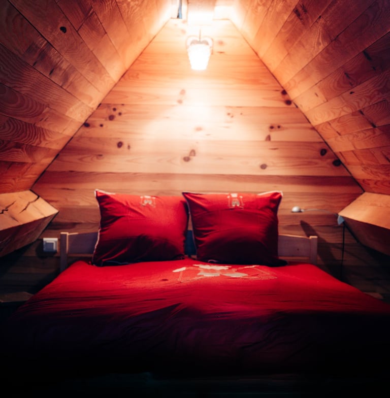 Chambre familiale 1 grand lit – meublé 2 étoiles Pyrénées