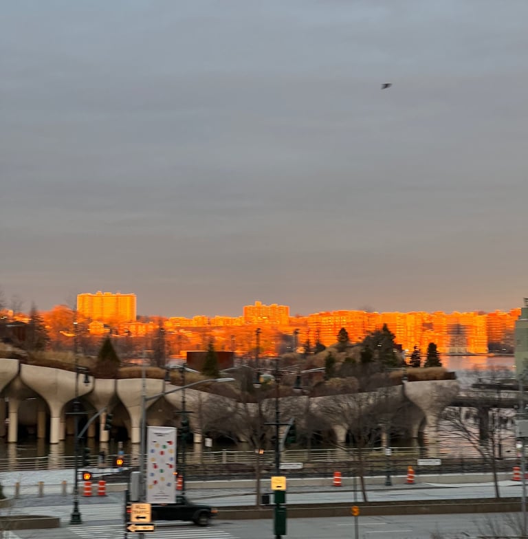 Sunset over the Hudson from the Meat Packing District