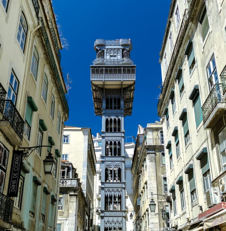 Santa Justa Lift in Lisbon