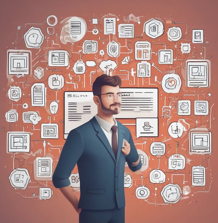 A team of creative professionals collaborating in a bright, modern office space.