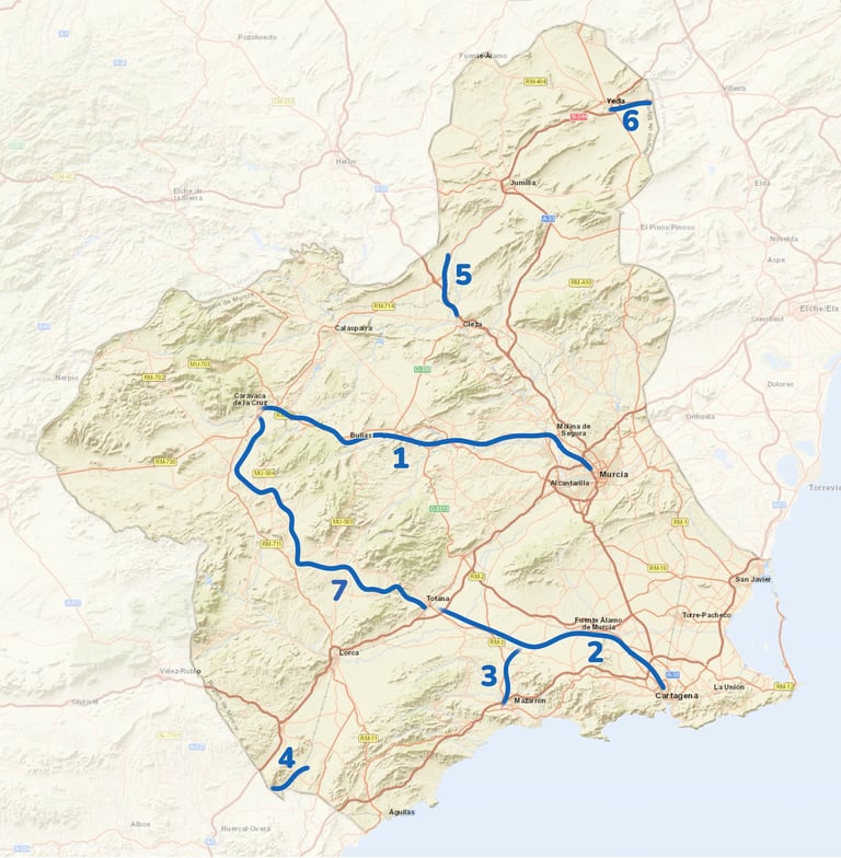 Greenways (Vías Verdes) in Murcia