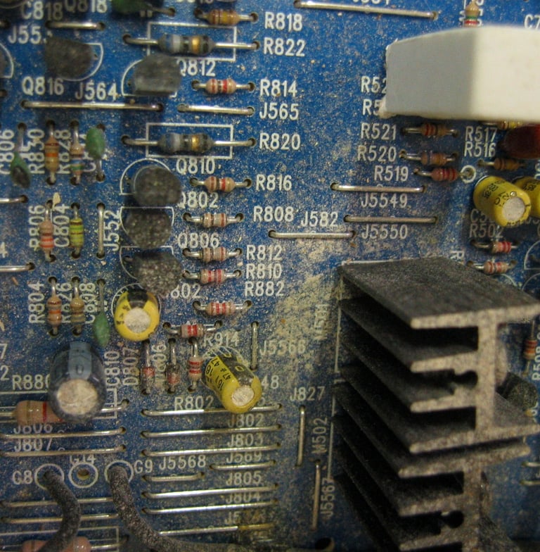 Water Damage Circuit Board Before