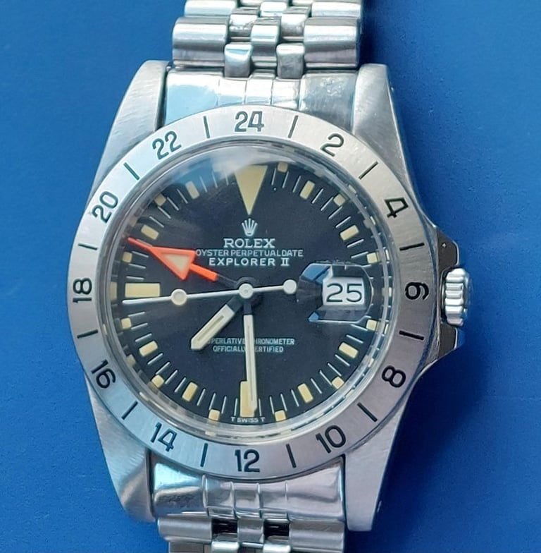 Stainless steel Rolex 'Steve McQueen' Explorer II