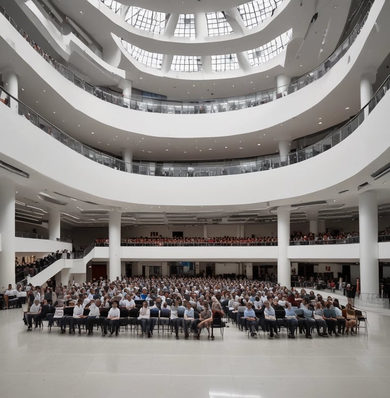 Photo showing a team meeting focusing on labor and social security law cases.
