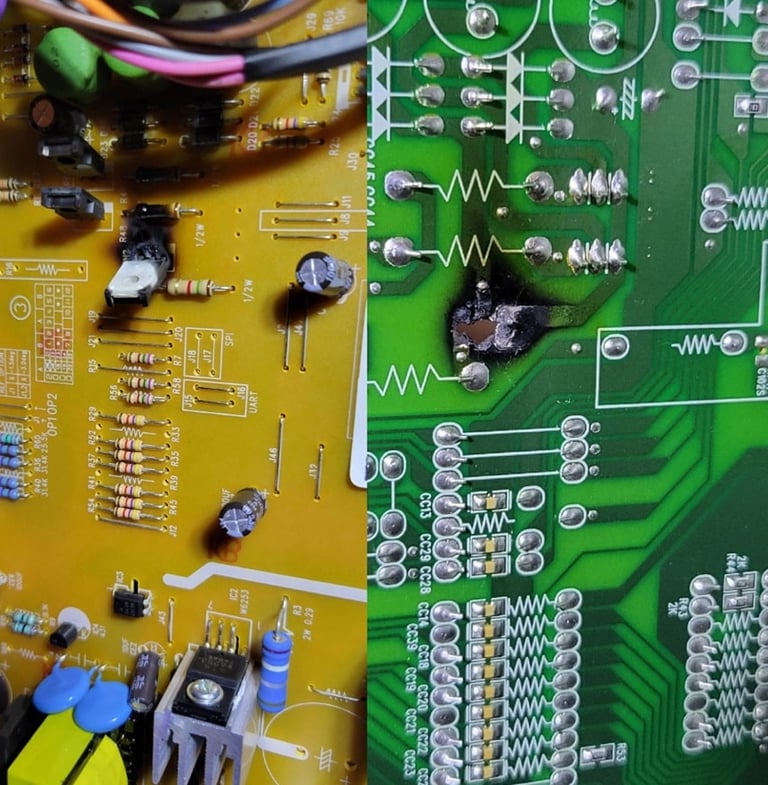 CONTROL MAIN board broken burned Bellflower