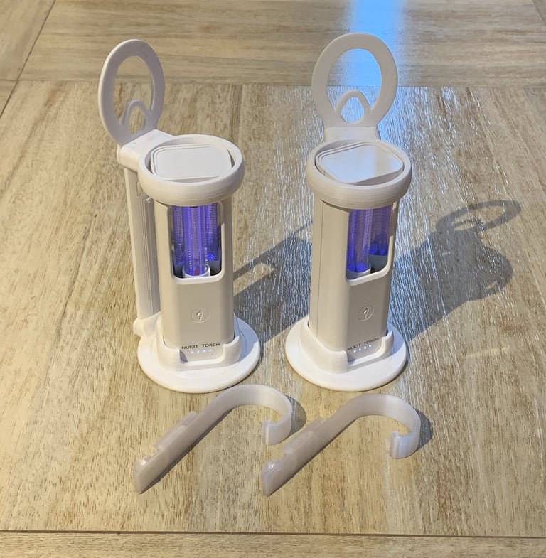 2x Nukit Torch in Hanger Rotate Pair, with hooks