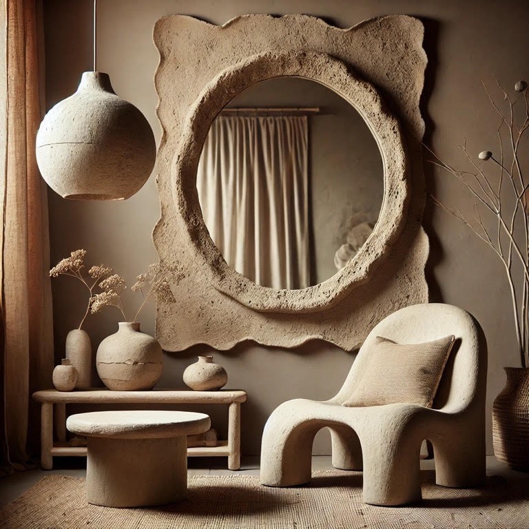 Wabi Sabi Paper Mache Interior Desin