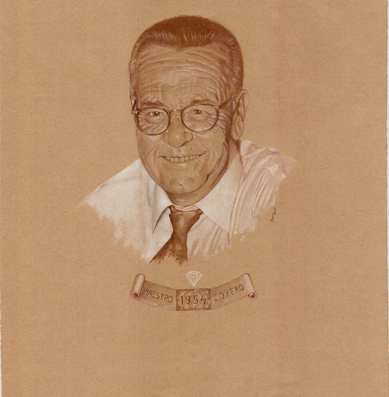 Don Andres Gonzalez Sobrino, fundador en 1954 de Sobrino joyeros en Zamora.