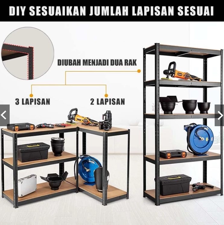 Adjustable multipurpose steel rack