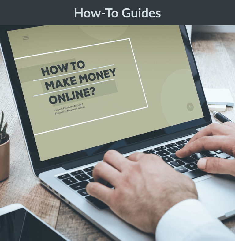 This is for our How-To Guides section and shows a man typing on his laptop.