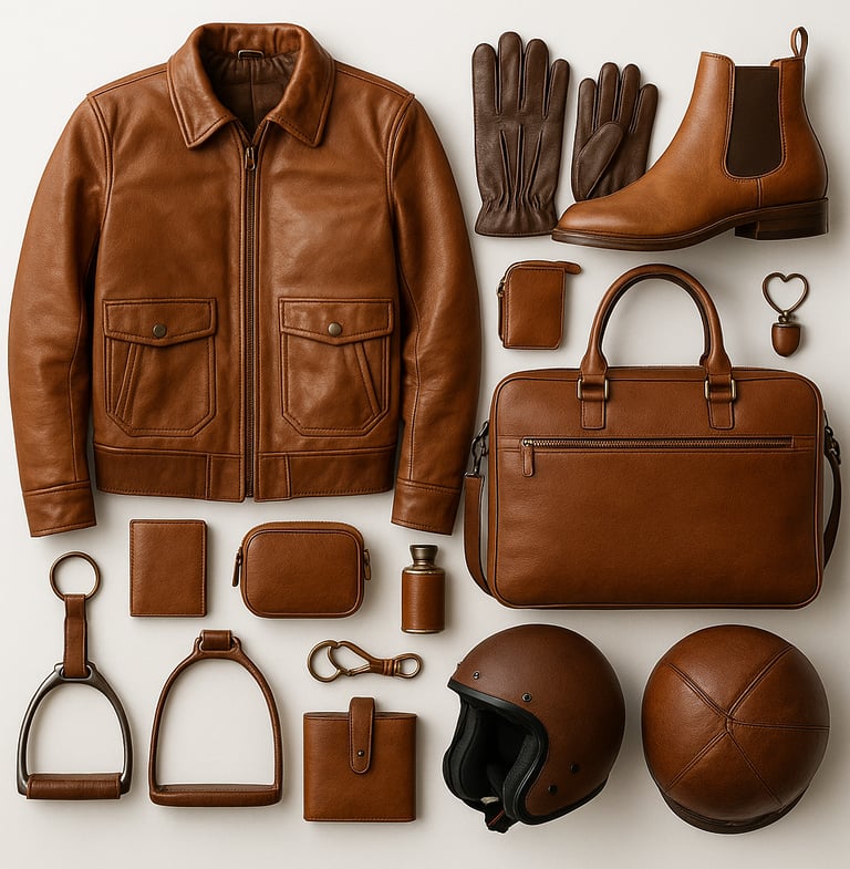 Premium Pakistani leather jackets, bags, and accessories
