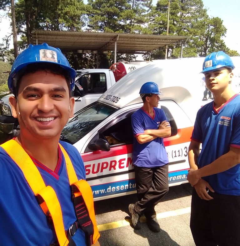 técnicos de desentupimento e controle de pragas