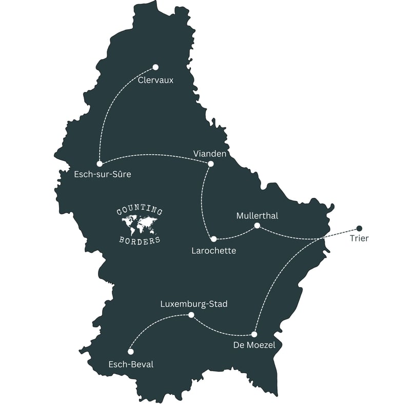 Luxemburg reisroute