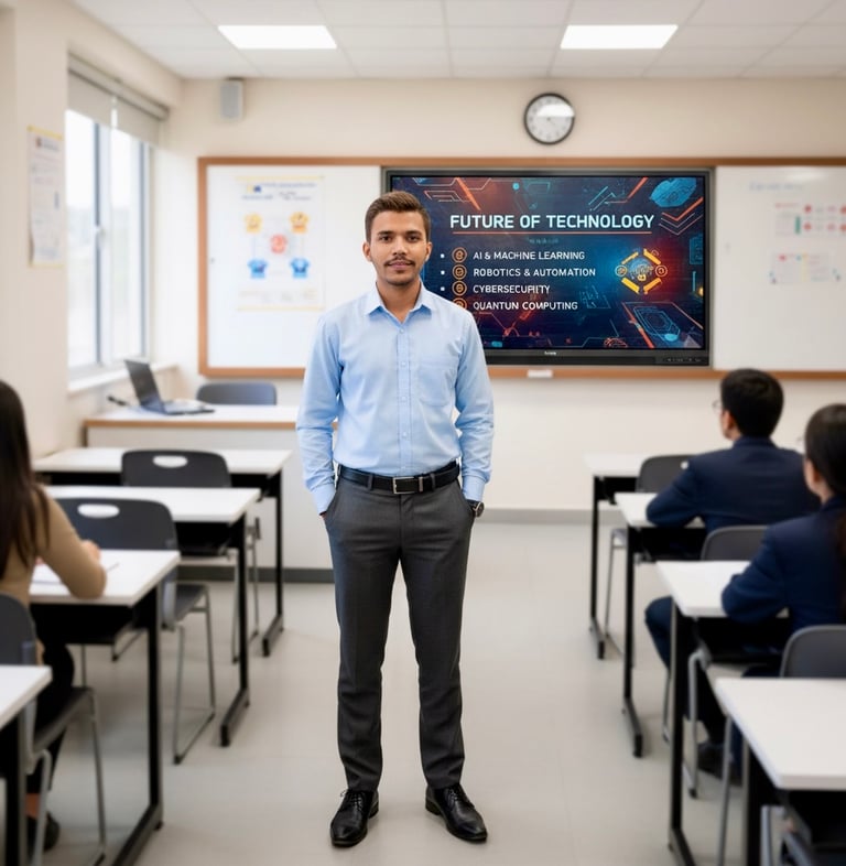 Smart Village Computer hub class room. KC Naik 
