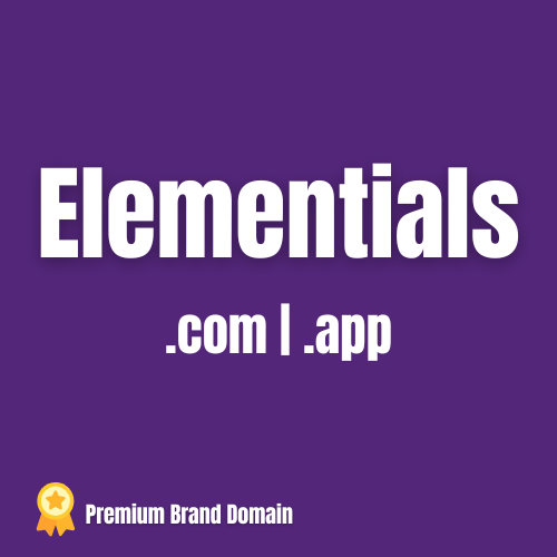 Elementials.com-dot-app-logo-premium-brand-domain