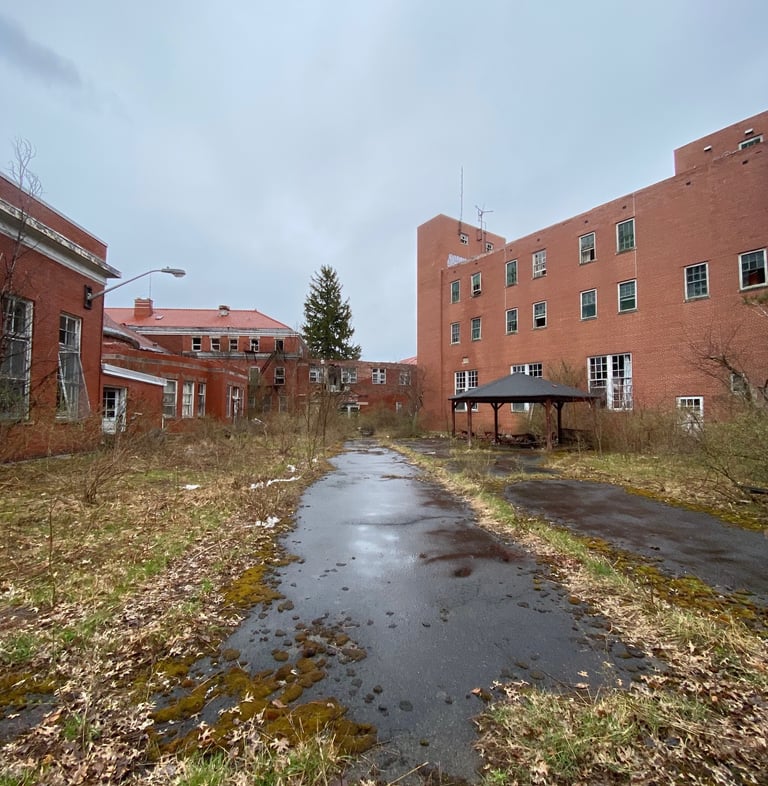 One of many entrances to various buildings at JN Adams