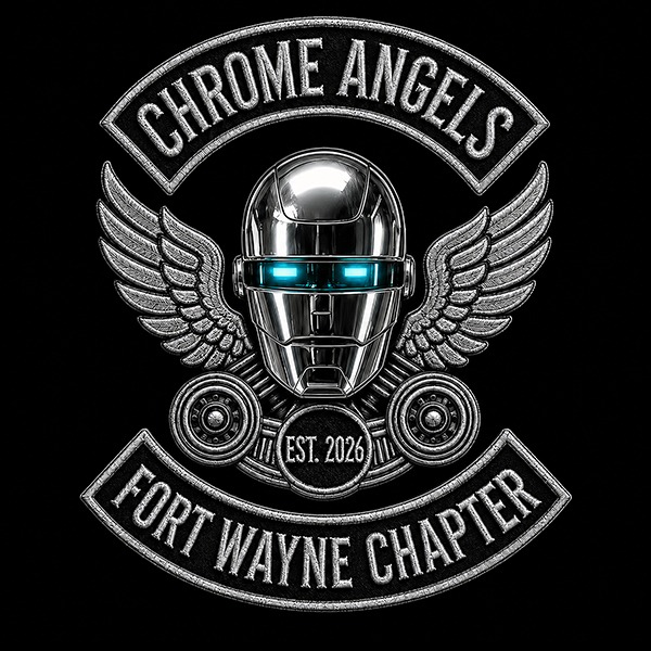 Chrome Angels Black and Chrome logo