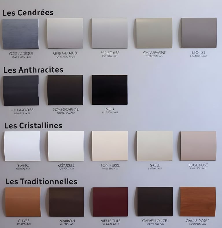 Coloris disponibles