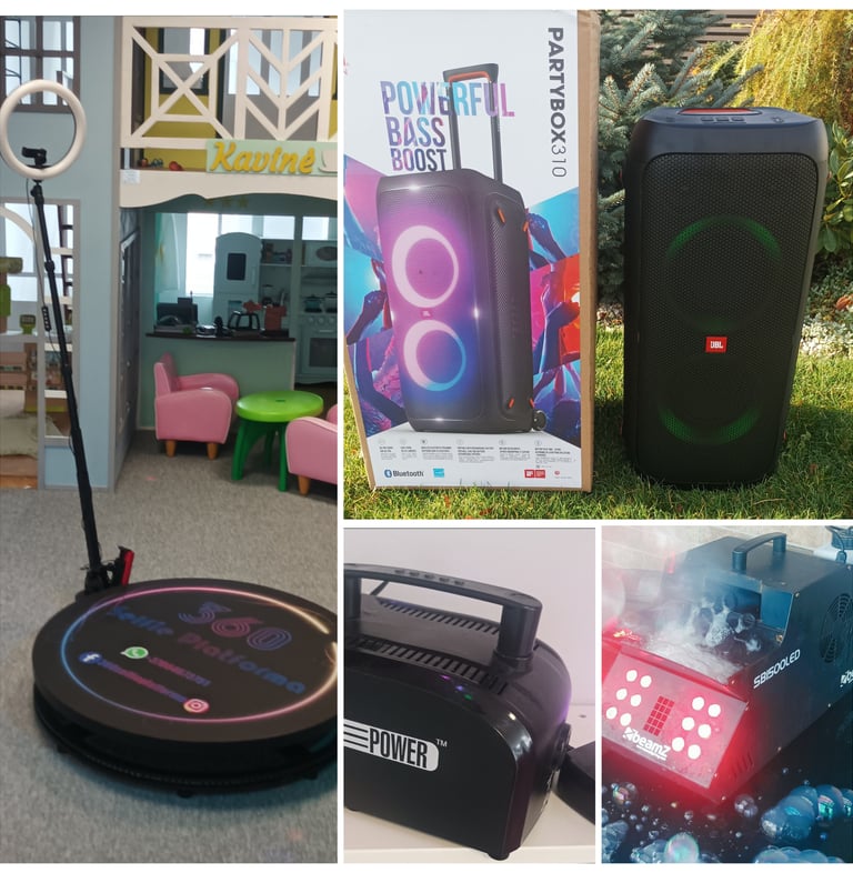 Selfie platforma JBL party box 310 Kamado bono grande Dūmų mašina