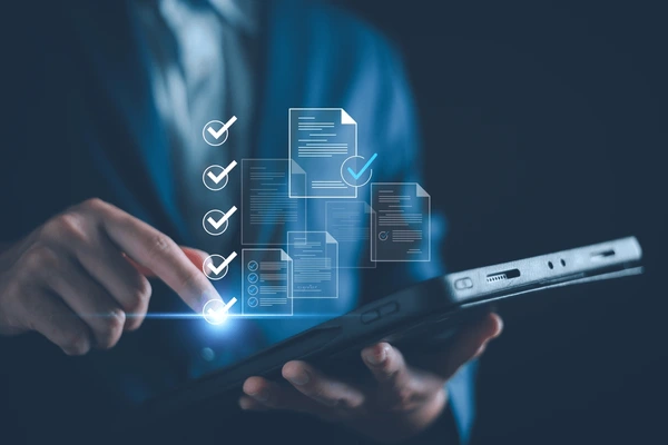 Team preparing tender documents