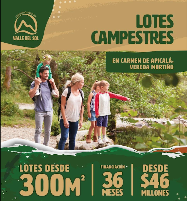 Lotes Campestes Carmen de Apicala Valles del Sol