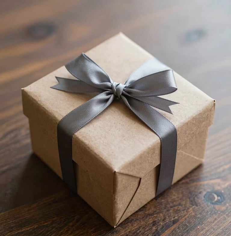 person holding white and red gift box