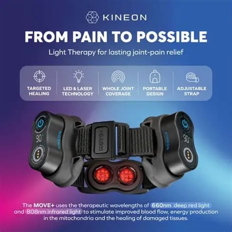 red light therapy Phoenix, Kineon Move Plus, photobiomodulation, pain relief therapy, tempe
