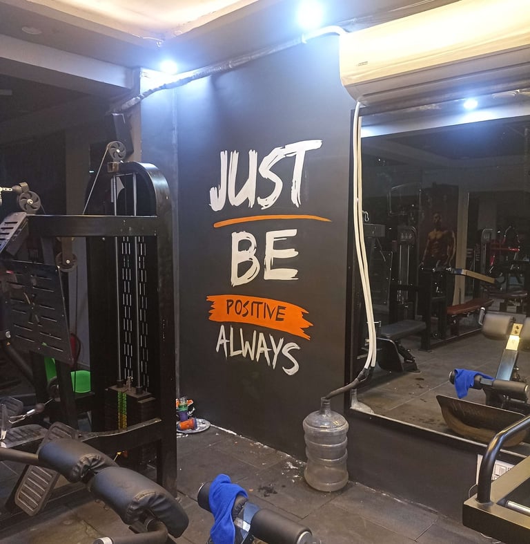 Gym wall art in south Delhi