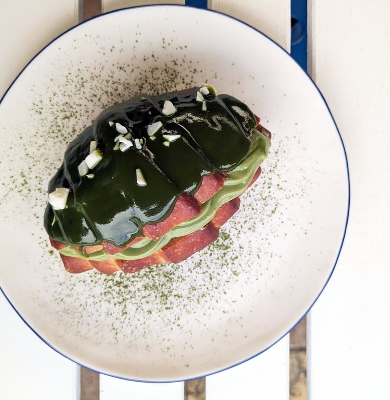 Duo Matcha Shio Pan by Patisserie BLEU in Leeming Perth.