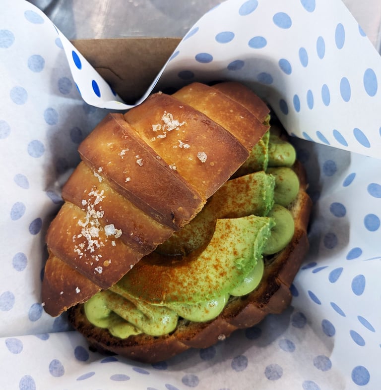 Double Avo Toastie by Patisserie BLEU in Leeming Perth.