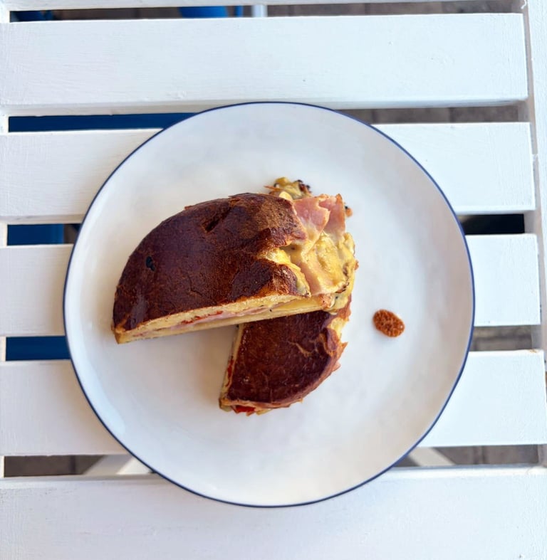 Big Ham & Cheese Toastie by Patisserie BLEU in Leeming Perth.