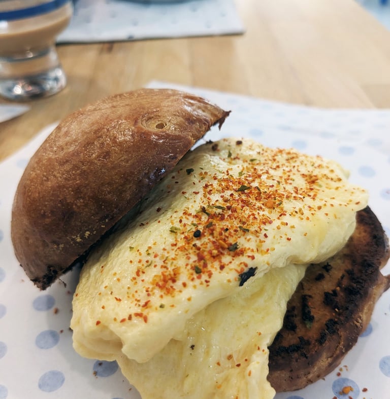 Tamago Sando by Patisserie BLEU in Leeming Perth.