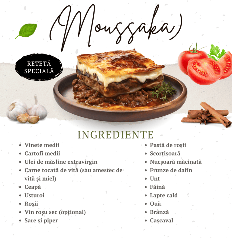 Musaca Grecească - Rețetă Tradițională 