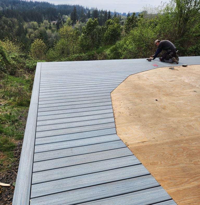 Trex composite decking