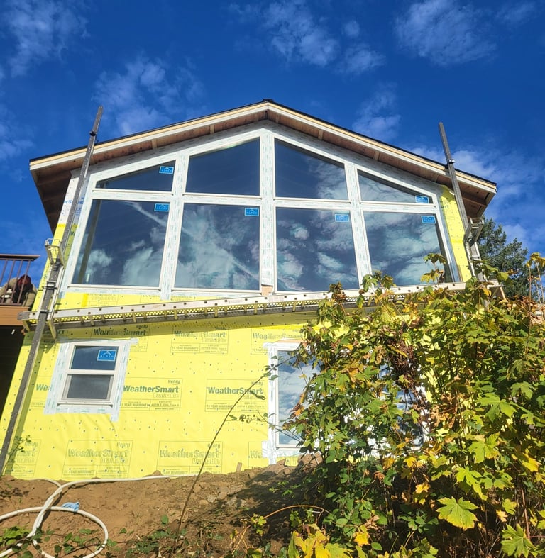 living room addition w/ windows