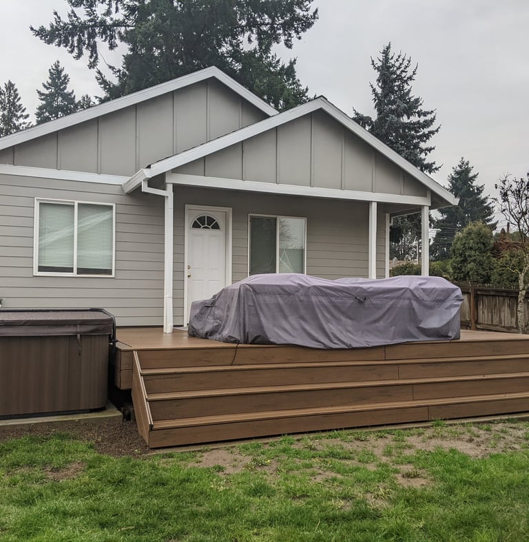 Trex covered porch